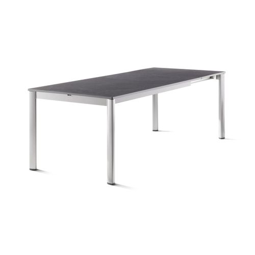 Gartentisch ></noscript>Exclusiv< in Schiefer anthrazit, vivodur ® - 165x75x95cm (BxHxT)
