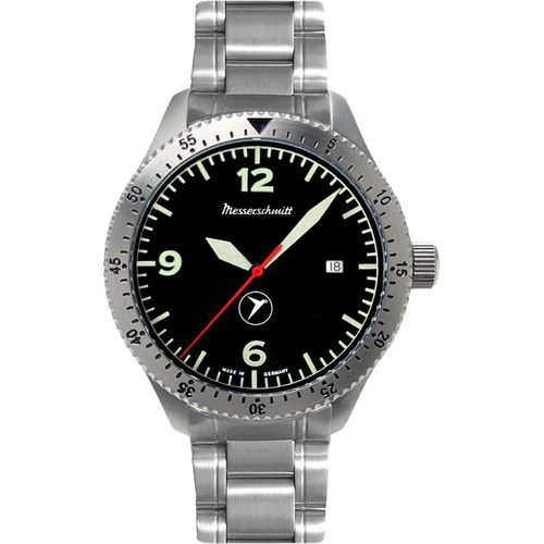 Aristo Herren Messerschmitt Uhr Fliegeruhr Automatik ME-7H164-MB Edelstahl