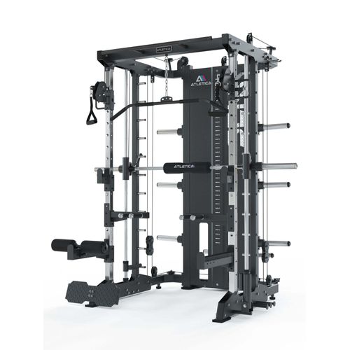 ATLETICA SEK Multipresse | Plate Loaded | Kraftstation mit Smith Machine | Äquivalent zu KSK jedoch mit Plate Loaded Gewichtsaufsatz