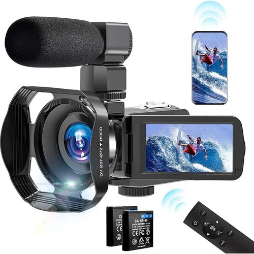 Videokamera Camcorder 4K 56MP WiFi IR Nachtsicht