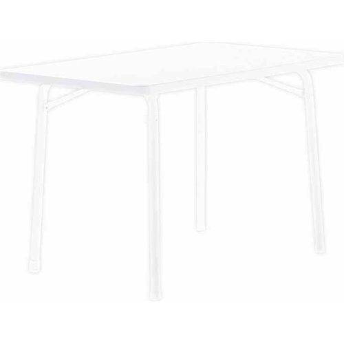 Klapptisch ></noscript>120/< in weiß, Mecalit®-Pro, Stahl - 115x72x70cm (BxHxT)
