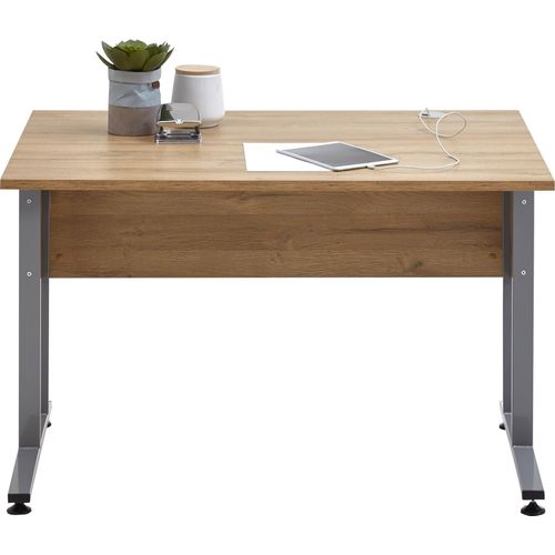 Schreibtisch ></noscript>CALVIA 1< in Alteiche Nachbildung - 120x75x80cm (BxHxT)