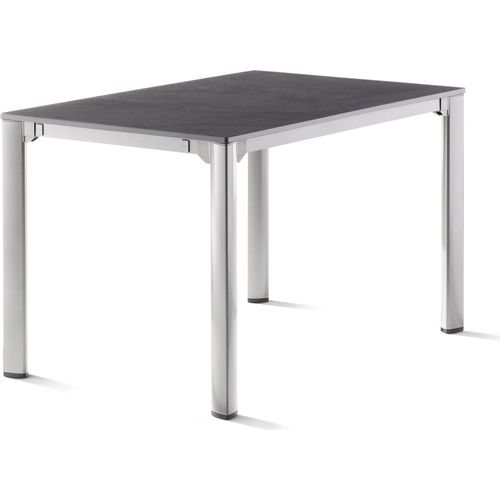 Gartentisch ></noscript>Exclusiv< in Schiefer anthrazit, vivodur ® - 120x74x80cm (BxHxT)