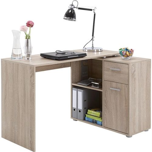 Schreibtisch ></noscript>ALBRECHT 1< in Eiche Nachbildung - 83x74x117cm (BxHxT)