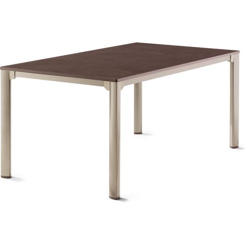 Gartentisch >Loft Vivodur< in Schiefer mocca, Champagner - 165x74x95 (BxHxT)