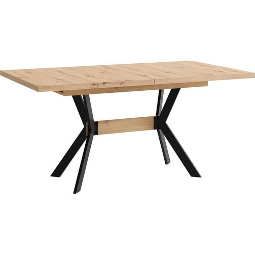 Tisch ></noscript>BREMEN< in Eiche-Optik 160-200 x 75 x 90 cm (BxHxT)