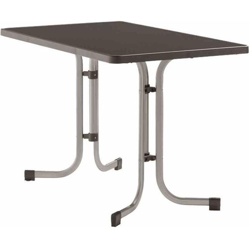 Klapptisch >233/< in anthrazit, Mecalit®-Pro, Stahl - 115x72x70cm (BxHxT)