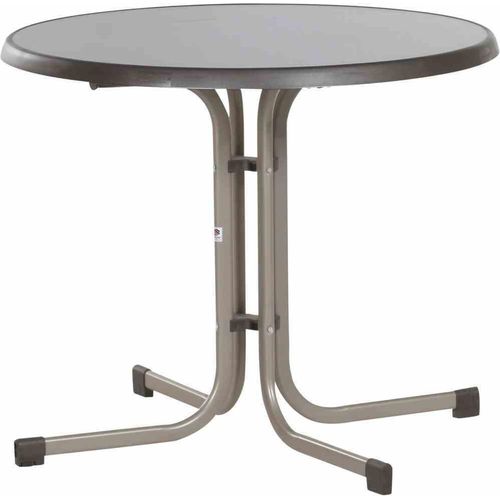 Klapptisch >209/< in mocca, Mecalit®-Pro, Stahl - 72x86cm (HxD)