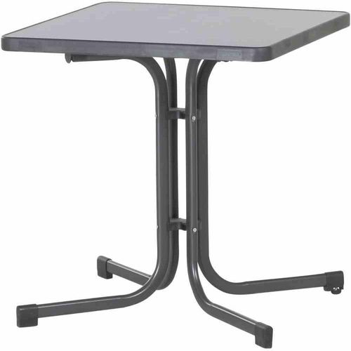 Klapptisch >231/< in anthrazit, Mecalit®-Pro, Stahl - 70x72x70cm (BxHxT)