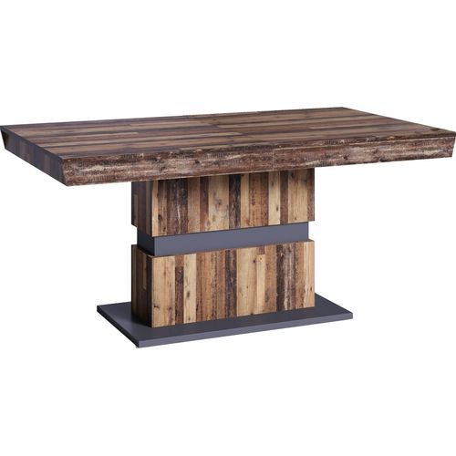 Tisch ></noscript>MATTHEW< mit Auszug in Old-Wood-Optik 140-195 x 75 x 90 cm (BxHxT)