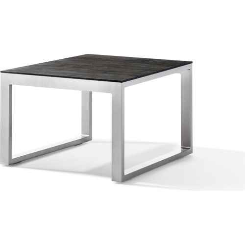 Gartentisch ></noscript>Lounge< in Beton dunkel, graphit - 60x44x60 (BxHxT)
