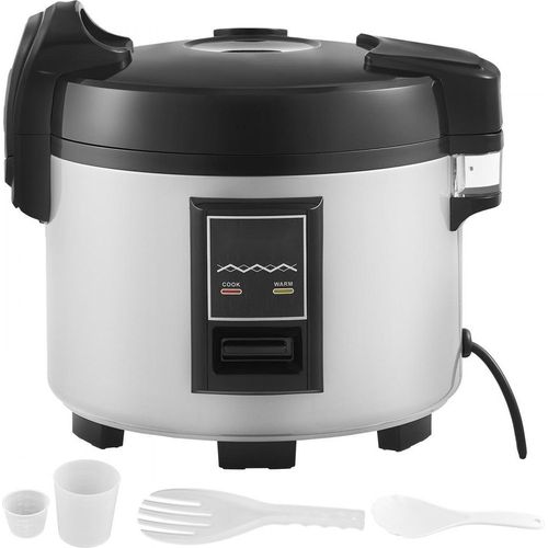 Kommerzieller Reiskocher 60 Tassen - 13L Antihaft-Topf - 12H Warmhaltefunktion - ideal für Gastronomie und Events