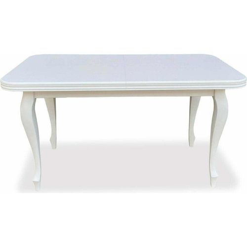 Ares Meble Vitkor Esstisch Ausziehbar - Esszimmertisch Ausziehbar - Esstisch 6 Personen - Esstisch 140x80 cm (180 cm nach dem Auslegen) - Weiß