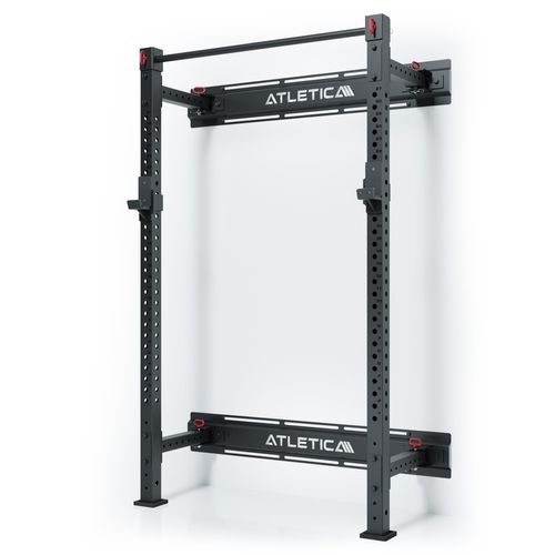 ATLETICA R7 Wall Rack | Klappbar | 210 cm Höhe | Extrem platzsparende Klappfunktion | Hoch belastbar und stabil | Kompatibel mit R7 Anbauteilen