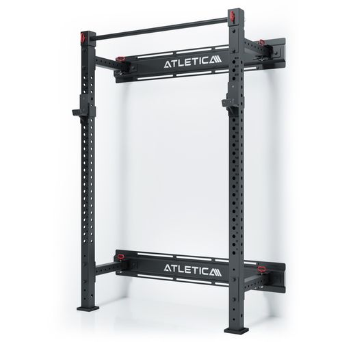 ATLETICA R7 Wall Rack | Klappbar | 195 cm Höhe | Extrem platzsparende Klappfunktion | Hoch belastbar und stabil | Kompatibel mit R7 Anbauteilen