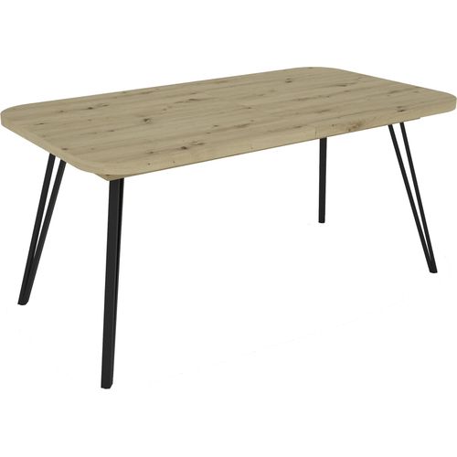 Tisch ></noscript>LIFE< in Eiche-Optik 160-240 x 76 x 90 cm (BxHxT)