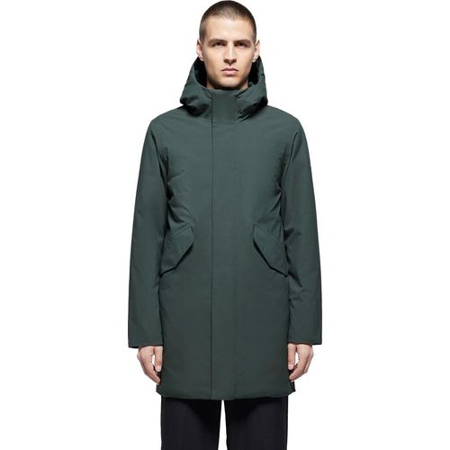 Elvine Winterjacke Hjalmar schiefergrün einfarbig Reißverschluss + Knopf normale Passform