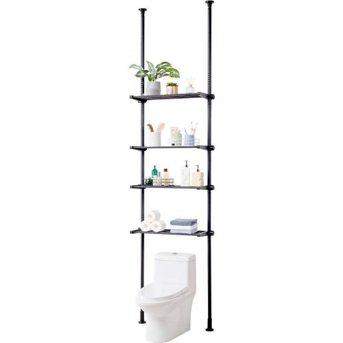Badezimmerregal 4-stufig - platzsparendes Toilettenregal - modernes Badregal - Aufbewahrungslösung für Badezimmer