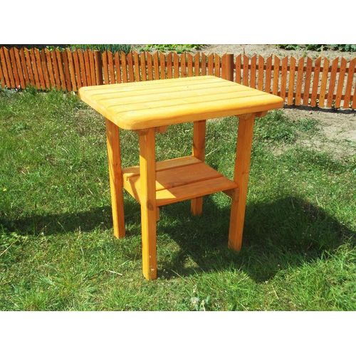 Gartentisch 90x90 cm , Holztisch, Naturholz