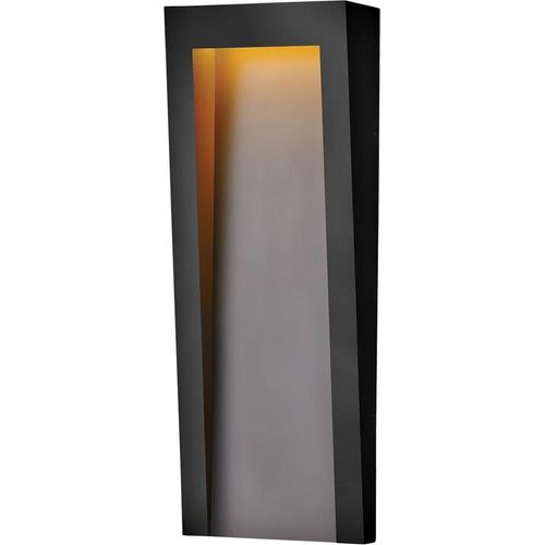 LED Außenleuchte Wand IP44 warmweiß 3000 K 860 lm H: 61 cm Schwarz eckig Modern Außenlampe