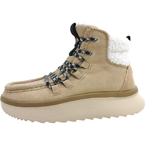 HEYDUDE Wendy Apres Suede Cozy Damen Boots Beige Größe 42