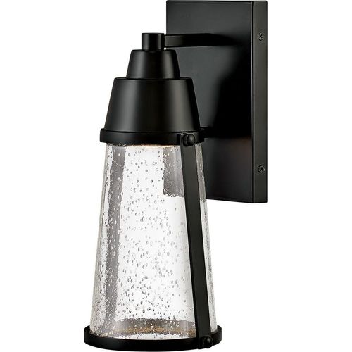 Wandleuchte außen Glas GU10 IP44 30,7 cm hoch Schwarz 3000 K warmweiß 560 lm Maritim