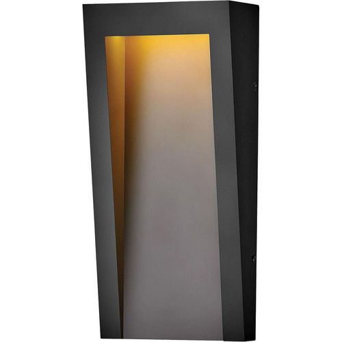 LED Außenlampe Wand IP44 3000 K warmweißes Licht 650 lm 38 cm hoch Schwarz eckig Modern Wandlampe außen