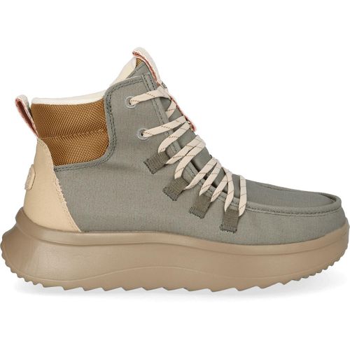 HEYDUDE Wendy Apres Coated Twill Damen Boots Olive Größe 43