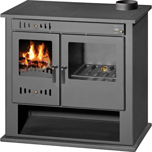 EEK A Kaminofen Küchenofen Holzherd BImSchV II Victoria Schwarz 9.23 kW