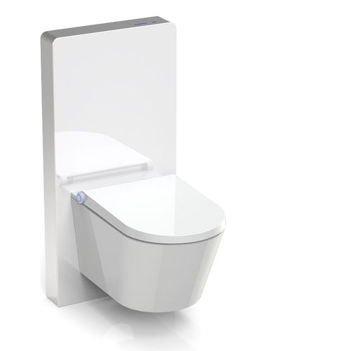 BERNSTEIN WC-Komplettpaket 36: DUSCH-WC Basic 1102 & Sanitärmodul 805S Weiß mit Sensor