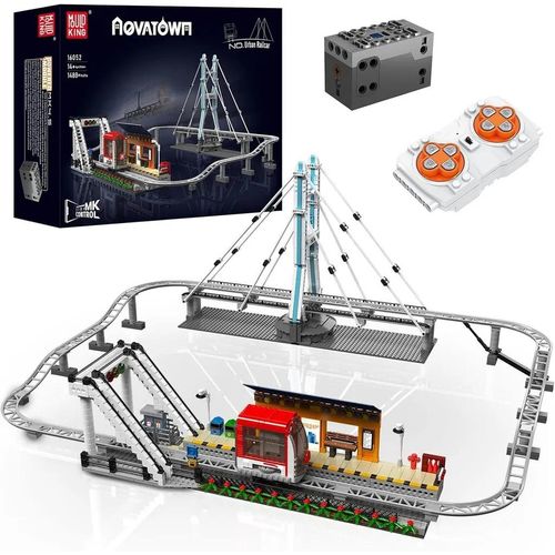 Spielbausteine Mould King 16052 Ferngesteuerter Stadtbahn , Montagespielzeug, 1488 PCS