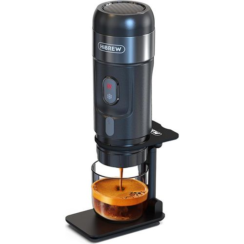 HiBREW H4A 80W Tragbare Kaffeemaschine fuers Auto, 3-in-1-Espressomaschine - Schwarz