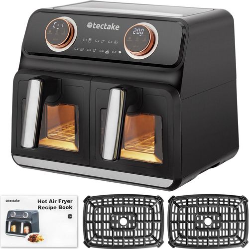 Heißluftfritteuse Samurai 2 Garräume, je 4 l, 2400 W