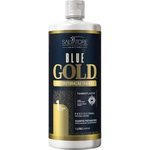 Salvatore Blue Gold Shampoo, Produkte für lockiges Haar, 1L