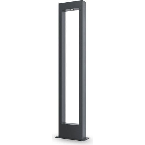 Pollerleuchte Metall LED IP65 100 cm Graphit eckig warmweißes Licht 3000 K 550 lm Modern Außenleuchte