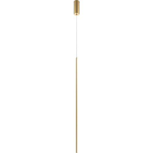 LED Pendelleuchte Aluminium Farbwechsel 2600-3500 K 1100 lm rund Ø 1,7 cm H: max. 415 cm in Messing Modern