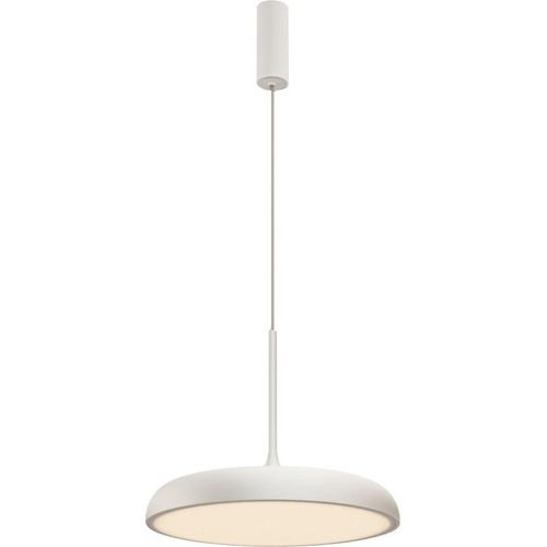 Hängeleuchte LED Metall Ø 40 cm rund H: max. 347 cm Weiß 3000 K warmweiß 1400 lm Retro
