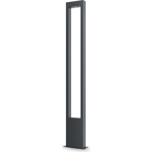 Pollerleuchte LED Metall 150 cm hoch IP65 Graphit eckig 3000 K warmweißes Licht 1000 lm Modern Außenlampe