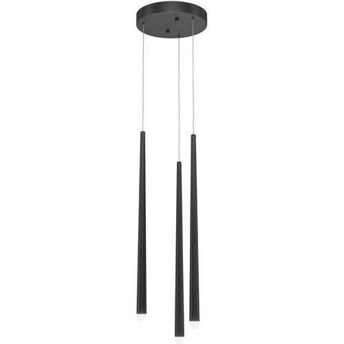 Pendelleuchte Aluminium LED 26 cm breit H: max. 369,3 cm Schwarz Weiß rund Farbwechsel 3000-4000 K 1400 lm