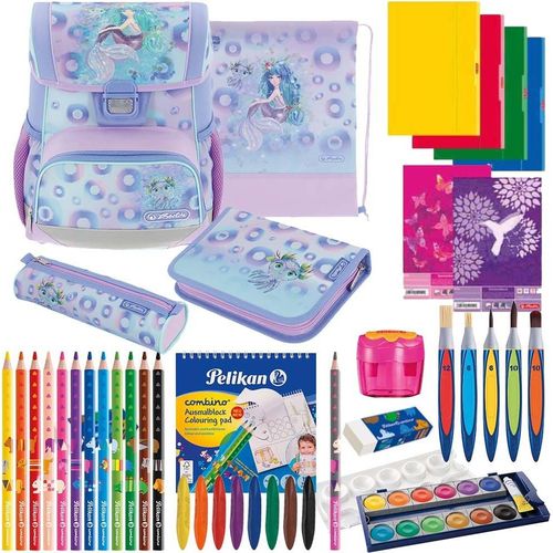 Herlitz Schulranzen Set Loop Plus Mystic Mermaid 14-teilig