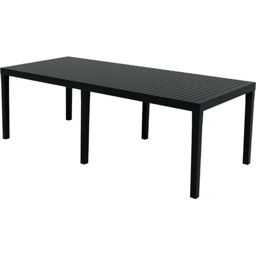 Gartentisch Dmica, Rechteckiger ausziehbarer EssRegal, ausziehbarer Gartentisch, 100 % Italy, 150x90h72 cm, Anthrazit