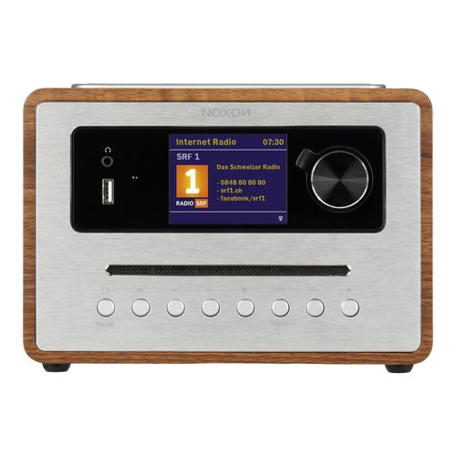 Noxon iRadio 500 CD Walnuss - 360° Soundsystem DAB+ / UKW / Internetradio, Bluetooth