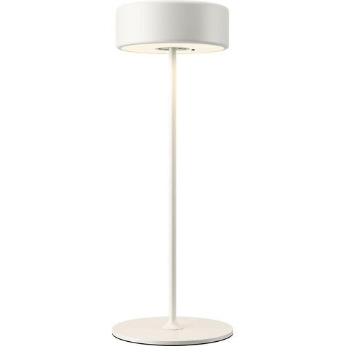 LED Nachttischleuchte dimmbar Touch Funktion Aluminium Ø 12 cm 34,5 cm Weiß rund mit Farbwechsel 2200-4000 K