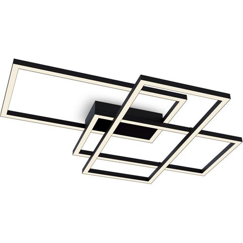 LED Deckenleuchte Metall mit Farbwechsel 3000-4000 K 2900 lm Schwarz Modern