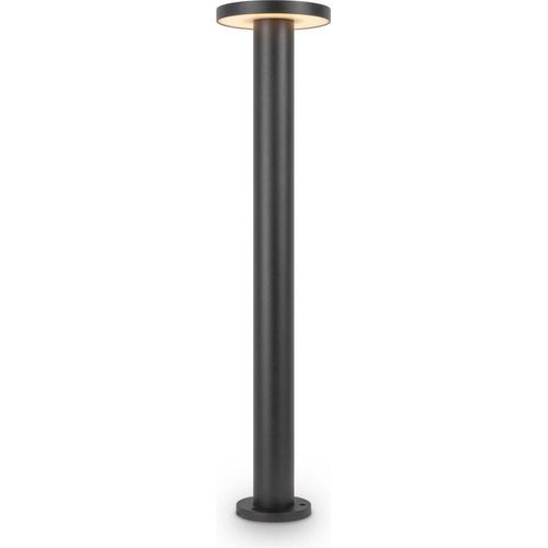LED Außenleuchte Metall IP65 3000 K warmweiß 1000 lm 80 cm hoch Graphit rund Modern Außenlampe