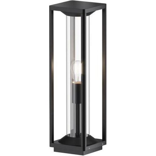 Pollerleuchte Aluminium E27 IP54 50 cm Graphit eckig Modern Stehlampe außen