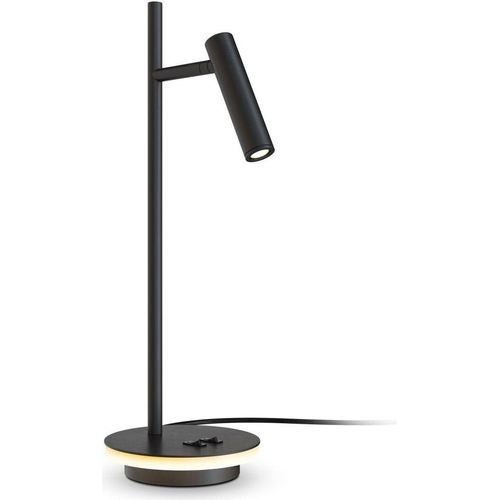 Schreibtischlampe LED Metall verstellbar 45,5 cm hoch Schwarz 3000 K warmweiß 589 lm Modern Tischleuchte