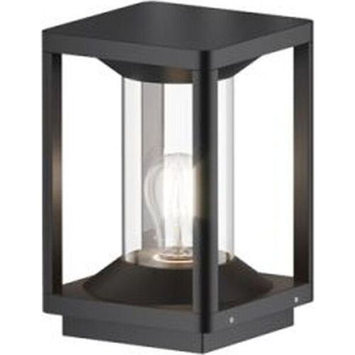 Pollerleuchte Aluminium E27 IP54 22 cm Graphit eckig Modern Stehlampe außen