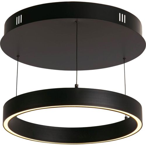 LED Pendelleuchte Aluminium Metall 2700/3000/4000 K warmweiß 503/522/551 lm D: 44 cm H: max. 190 cm Schwarz