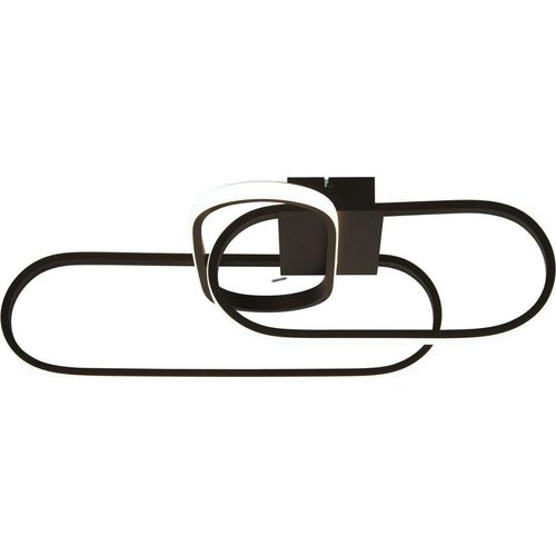LED Deckenlampe Metall Aluminium Schwarz warmweiß 3000/4500/6500 K 1812 lm Modern